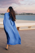 Toile 4 - Femme robe bleue