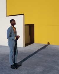 Toile 5 - Homme mur jaune