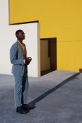 Toile 5 - Homme mur jaune