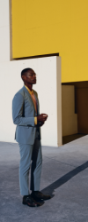 Toile 5 - Homme mur jaune